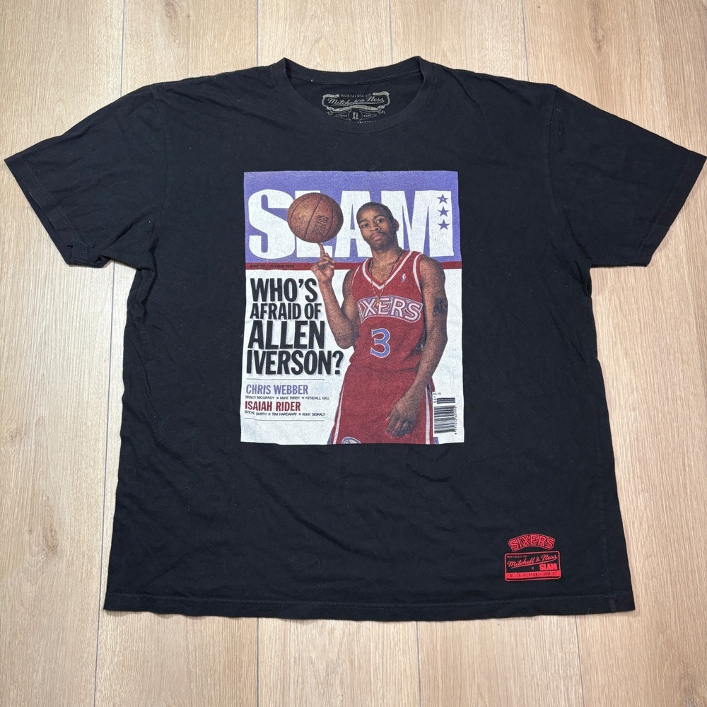 Mitchell & Ness x SLAM Allen Iverson Philadelphia 76ers Magazine Cover Tee XL